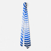 Cravate Vagues motif -01 White BG (Dos)