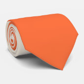 Cravate Vagues simples 4 en rose, orange et crème (Roulé)