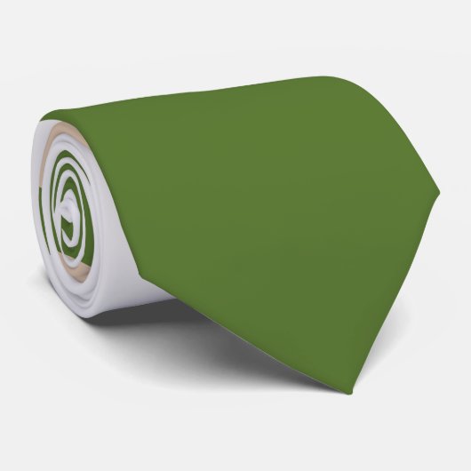 Cravate Vagues simples - Blanc, Sable et Palm Vert (Roulé)