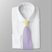 Cravate Vagues simples en jaune pastel et violet (Attaché)
