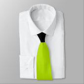 Cravate Vagues simples en vert citron (Attaché)