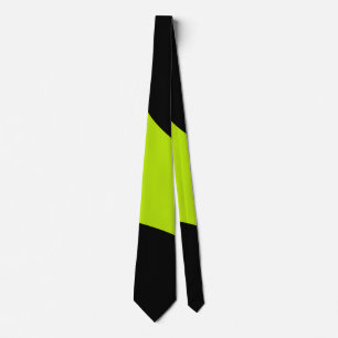 Cravate Vagues simples en vert citron