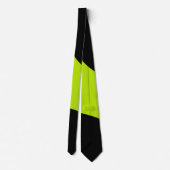 Cravate Vagues simples en vert citron (Dos)