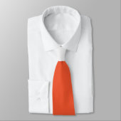 Cravate Vagues simples - orange et blanc (Attaché)