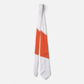 Cravate Vagues simples - orange et blanc (Dos)