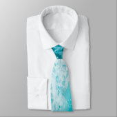 Cravate Vagues tropicales de l'océan bleu (Attaché)