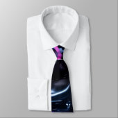 Cravate Vagues violettes (Attaché)