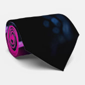 Cravate Vagues violettes (Roulé)