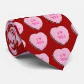 Cravate Valentine Candy Hearts (Roulé)