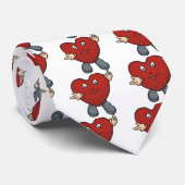 Cravate Valentine Coeur caractère mignon Coeurs Animés (Roulé)