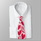 Cravate Valentine Heart Motif Cadeau, Garçons Filles et En (Attaché)