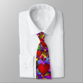 Cravate Valentine Heart Tie Custom (Attaché)