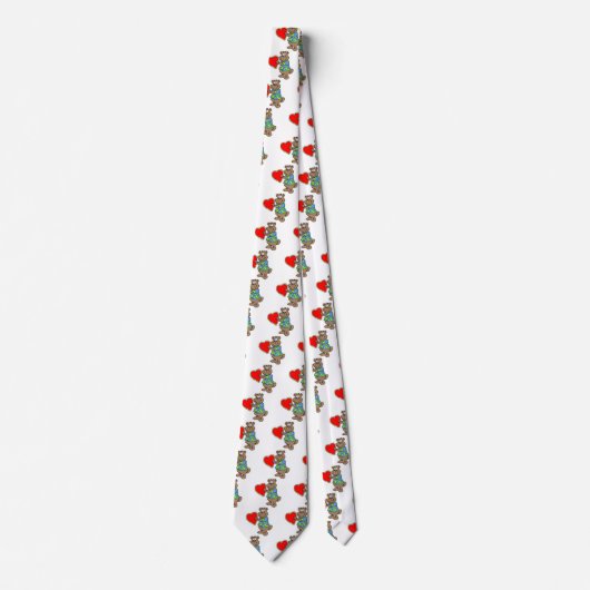 Cravate Valentine Love Bear (Devant)