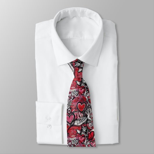 Cravate Valentine's Hearts Neck Tie (Attaché)