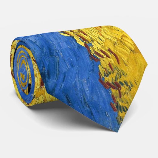 Cravate Van Gogh Blé Fields Impressionnisme célèbre (Roulé)