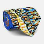 Cravate Van Gogh - Cafe Terrasse, célèbre peinture (Roulé)