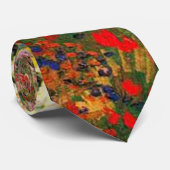 Cravate Van Gogh - Jardin à Arles (alias Jardin des fleurs (Roulé)