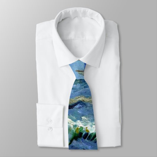 Cravate Van Gogh - Paysage marin (Attaché)