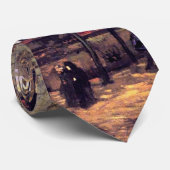Cravate Van Gogh - Voie avec peupliers (Roulé)