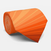 Cravate Vanille rouge orange Abstraite moderne Fractale gr (Roulé)
