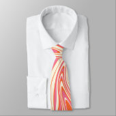 Cravate Varé - rose, orange et crème (Attaché)