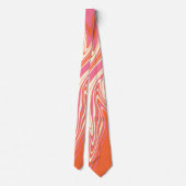 Cravate Varé - rose, orange et crème (Dos)