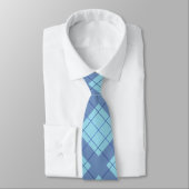 Cravate Variation bleue Plaid (Attaché)