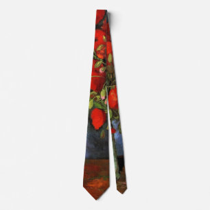 Cravate Vase aux Coquelicots Rouges par Vincent van Gogh