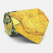 Cravate Vase avec iris fond jaune (Roulé)