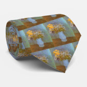 Cravate Vase de Van Gogh avec lilas, marguerites, anémones (Roulé)