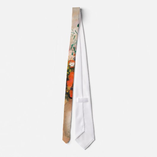 Cravate Vase des fleurs de Redon Post-impressionniste (Dos)