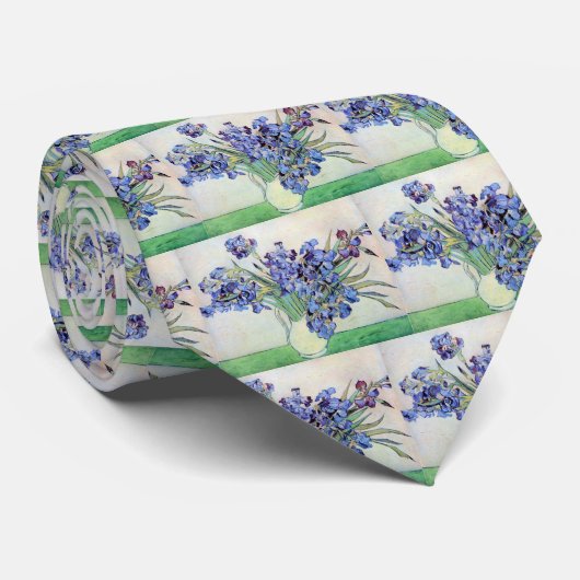 Cravate Vase Still Life avec Irises par Vincent van Gogh (Roulé)