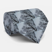 Cravate Vautour dans un arbre d'hiver (Roulé)