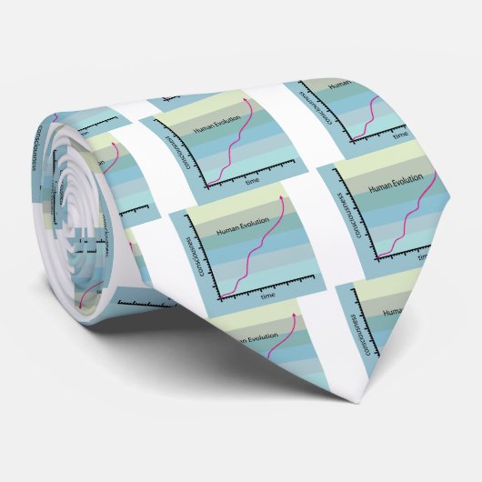 Cravate Vecteur de graphique d'évolution humaine (Roulé)