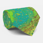 Cravate Vegabond Dreams 2 Unique Abstract Tie Vert Clair (Roulé)