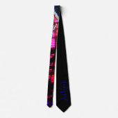 Cravate Vegas Flamingo night lights Neck Tie (Dos)