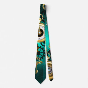 Cravate Veille bijoux Steampunk sur un Arrière - plan vert