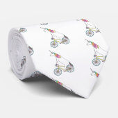 Cravate Vélo d'équitation de licorne avec des roues de (Roulé)