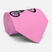 Cravate Vélo rose de saleté (Roulé)