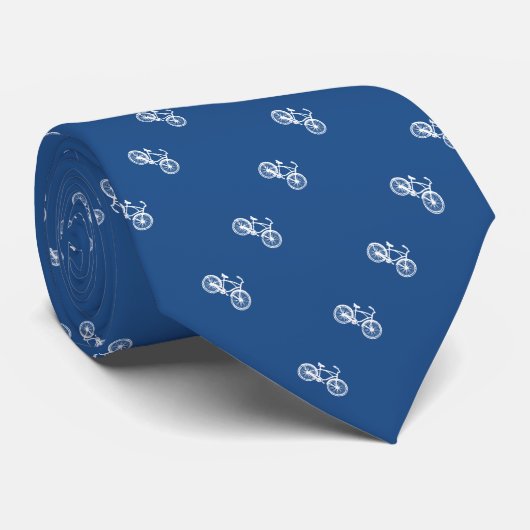 Cravate Vélo vintage avec Motif gris panier (Roulé)