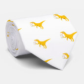 Cravate Velociraptor tenant un Poptart (Roulé)