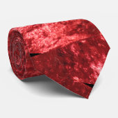 Cravate Velours rouge (Roulé)
