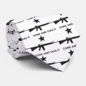 Cravate Venez le prendre ! (AR15) (Roulé)