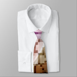 Cravate Vent foncé centré sur le cube