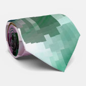 Cravate Vent foncé centré sur le cube (Roulé)