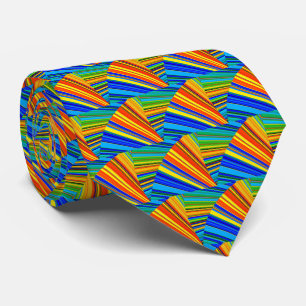 Cravate Ventilateur multicolore en forme de ventilateur