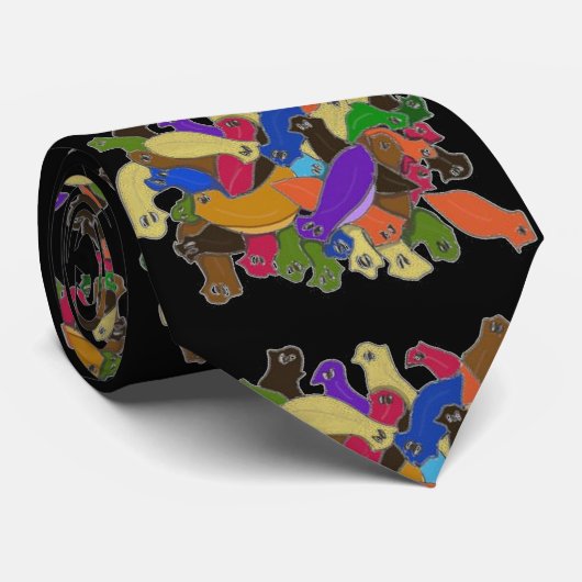 Cravate Ver de Planarian observé par croix folle (Roulé)