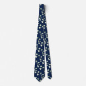 Cravate Verdure Eucalyptus Bleu Nuit Mariage (Devant)