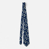 Cravate Verdure Eucalyptus Bleu Nuit Mariage (Dos)