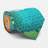 Cravate verre à vin et bouteille : vitrail (Roulé)